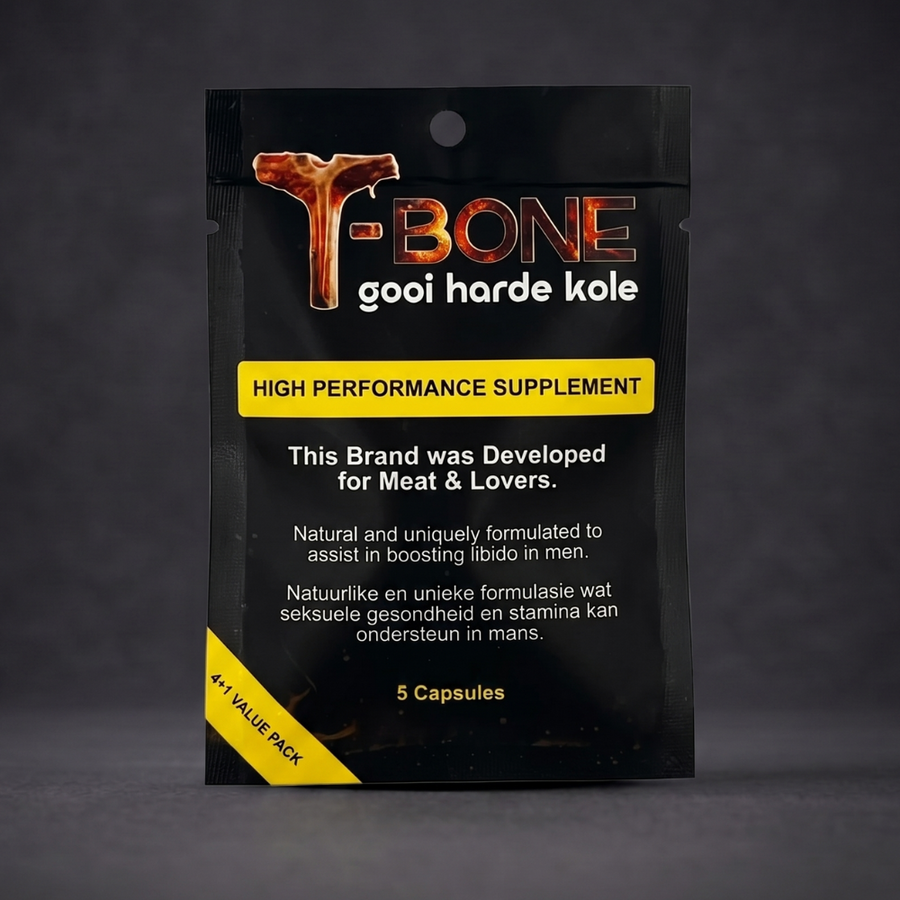 ONE SACHET OF 5 CAPSULES OF TBONE HIGH PERFORMANCE SUPPLEMENT